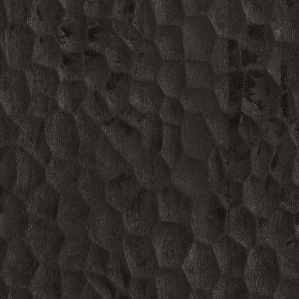 vidaXL Βοηθητικό Ντουλάπι Μαύρο 60 x 33 x 75 εκ. από Μασίφ Ξύλο Μάνγκο