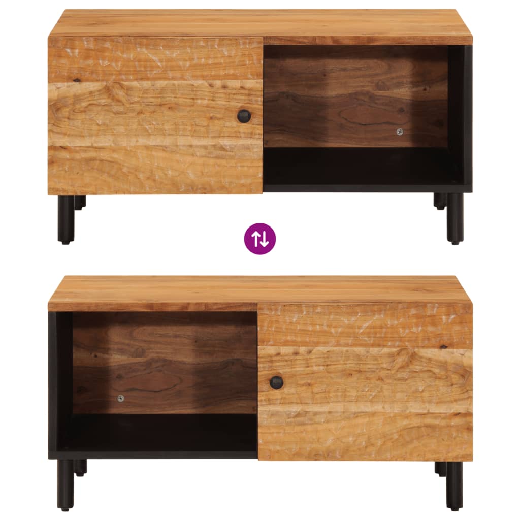 vidaXL Τραπεζάκι Σαλονιού 80 x 50 x 40 εκ. από Μασίφ Ξύλο Ακακίας