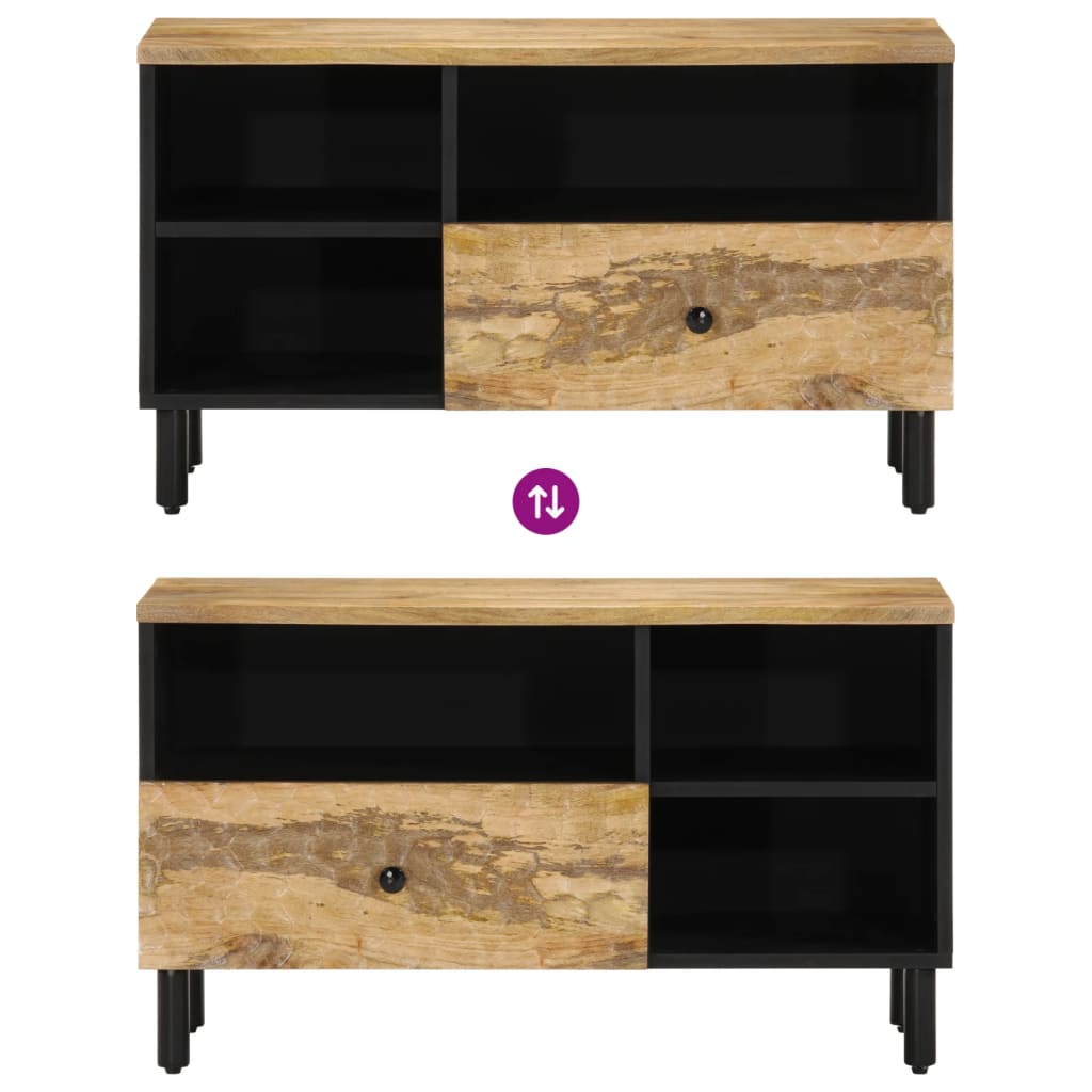 vidaXL Έπιπλο Τηλεόρασης 80 x 33 x 46 εκ. από Μασίφ Ξύλο Μάνγκο