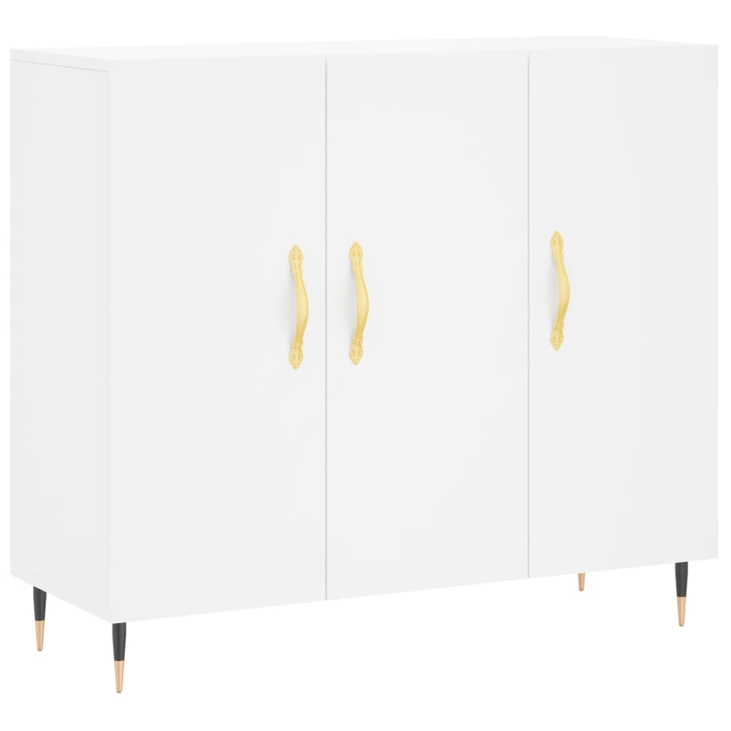 vidaXL Μπουφές Λευκός 90 x 34 x 80 εκ. από Επεξεργασμένο Ξύλο