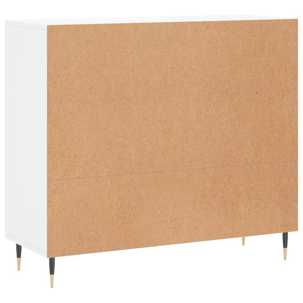 vidaXL Μπουφές Λευκός 90 x 34 x 80 εκ. από Επεξεργασμένο Ξύλο