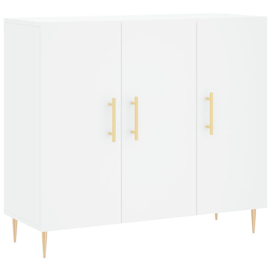 vidaXL Μπουφές Λευκός 90 x 34 x 80 εκ. από Επεξεργασμένο Ξύλο