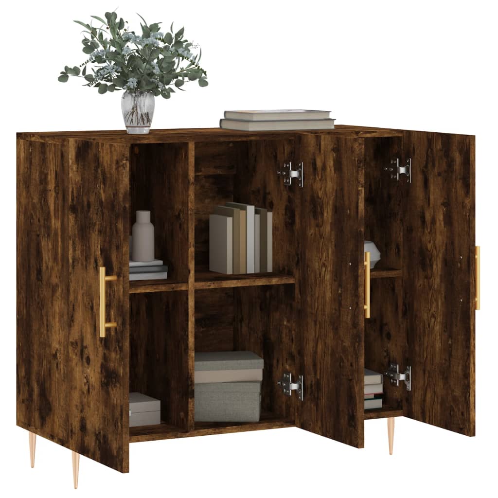 vidaXL Ντουλάπι Καπνιστή Δρυς 90x34x80 εκ. Επεξεργασμένο Ξύλο