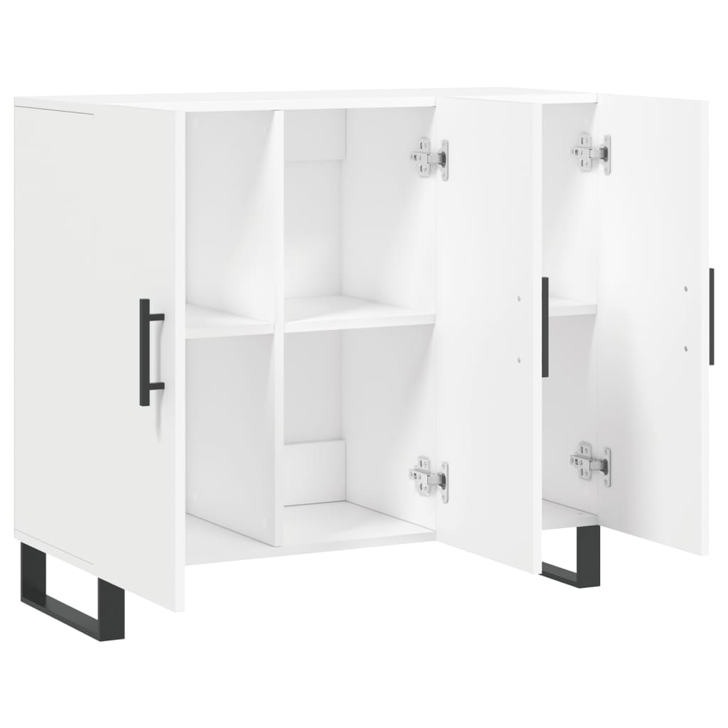 vidaXL Μπουφές Λευκός 90 x 34 x 80 εκ. από Επεξεργασμένο Ξύλο