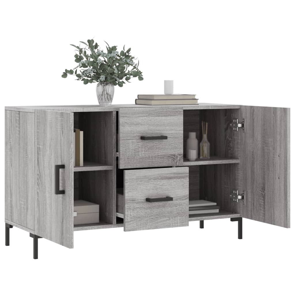 vidaXL Μπουφές Γκρι Sonoma 100 x 36 x 60 εκ. από Επεξεργασμένο Ξύλο