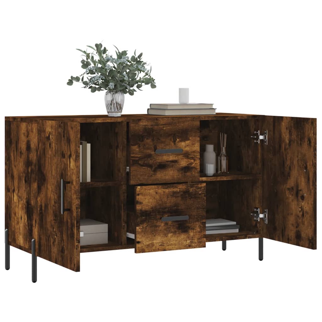 vidaXL Μπουφές Καπνιστή Δρυς 100 x 36 x 60 εκ. Επεξεργασμένο Ξύλο