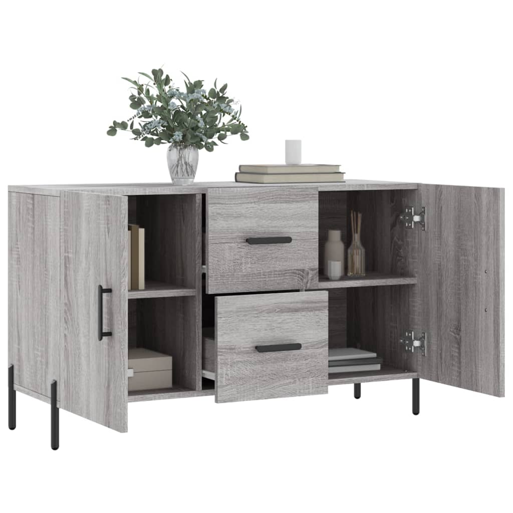 vidaXL Μπουφές Γκρι Sonoma 100 x 36 x 60 εκ. από Επεξεργασμένο Ξύλο