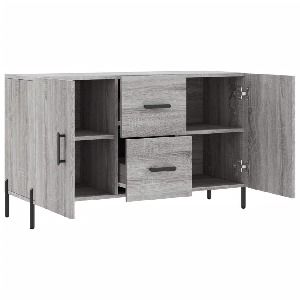 vidaXL Μπουφές Γκρι Sonoma 100 x 36 x 60 εκ. από Επεξεργασμένο Ξύλο