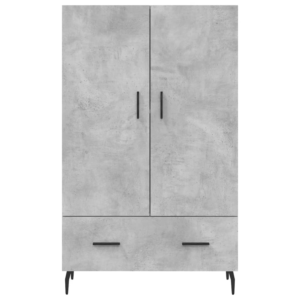 vidaXL Ντουλάπα Γκρι Σκυροδέματος 69,5 x 31 x 115 εκ. Επεξεργ. Ξύλο