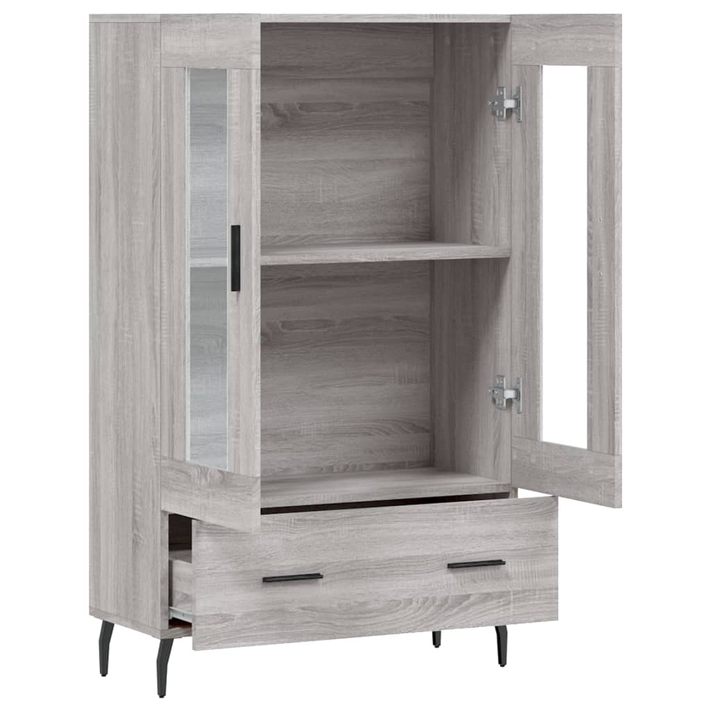 vidaXL Ντουλάπα Γκρι Sonoma 69,5 x 31 x 115 εκ. από Επεξεργασμένο Ξύλο