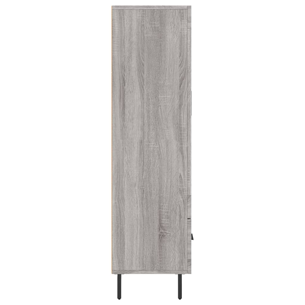 vidaXL Ντουλάπα Γκρι Sonoma 69,5 x 31 x 115 εκ. από Επεξεργασμένο Ξύλο