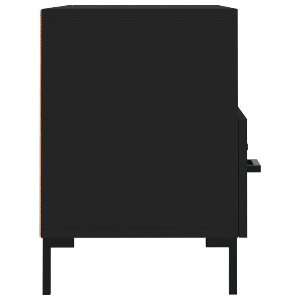 vidaXL Έπιπλο Τηλεόρασης Μαύρο 80 x 36 x 50 εκ. από Επεξεργασμένο Ξύλο