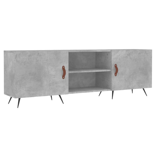 vidaXL Έπιπλο Τηλεόρασης Γκρι Σκυροδέματος 150x30x50 εκ. Επεξ. Ξύλο