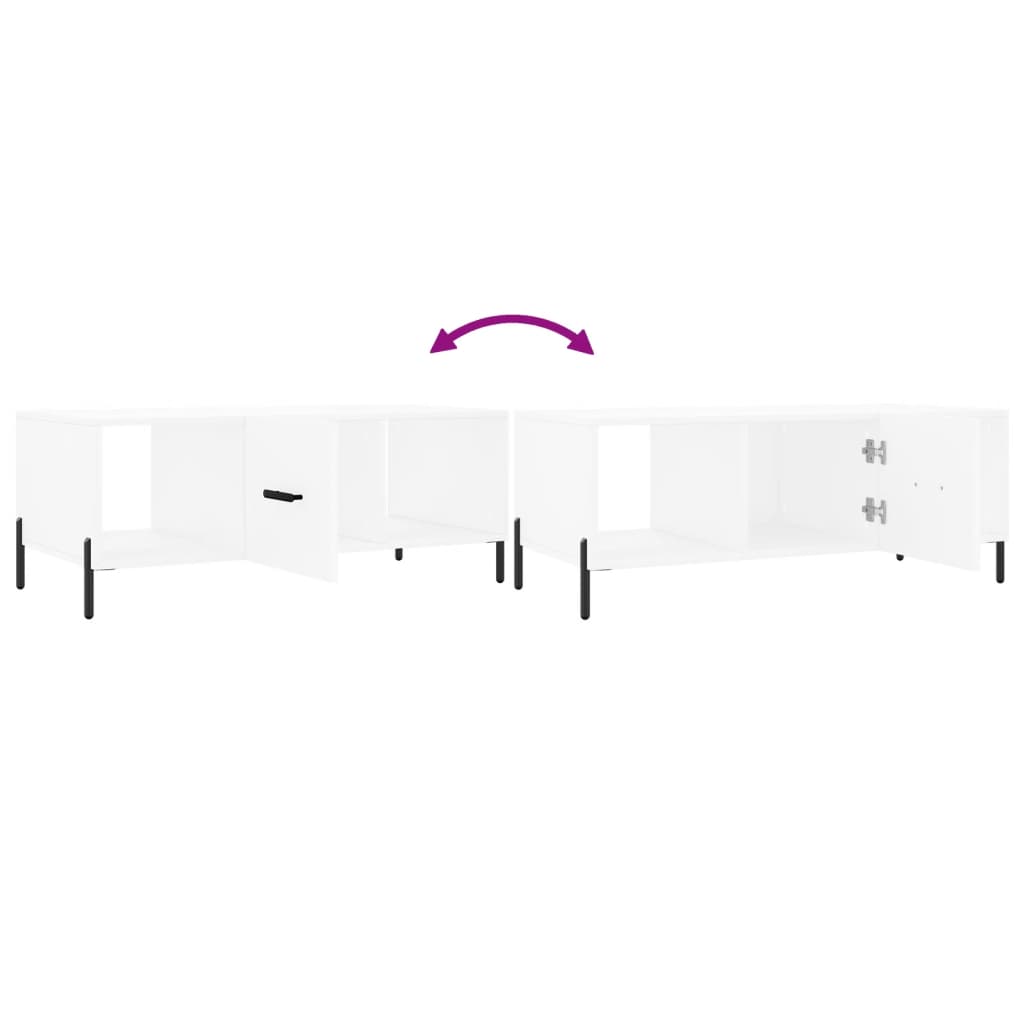 vidaXL Τραπεζάκι Σαλονιού Λευκό 102x50x40 εκ. από Επεξεργασμένο Ξύλο