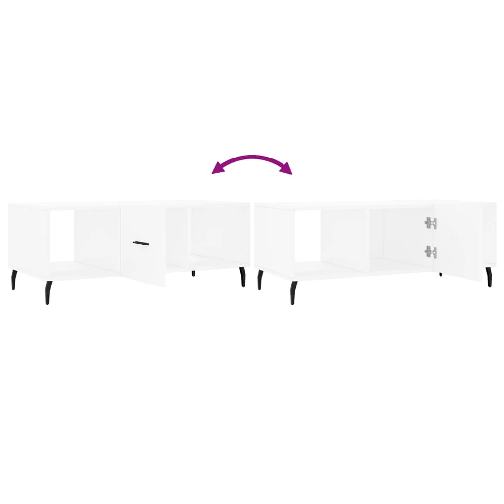 vidaXL Τραπεζάκι Σαλονιού Λευκό 102x50x40 εκ. από Επεξεργασμένο Ξύλο