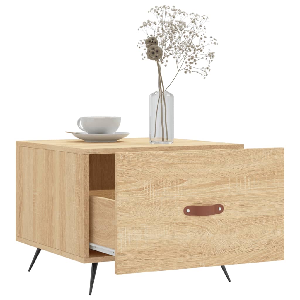 vidaXL Τραπεζάκι Σαλονιού Sonoma Δρυς 50x50x40 εκ. Επεξεργασμένο Ξύλο