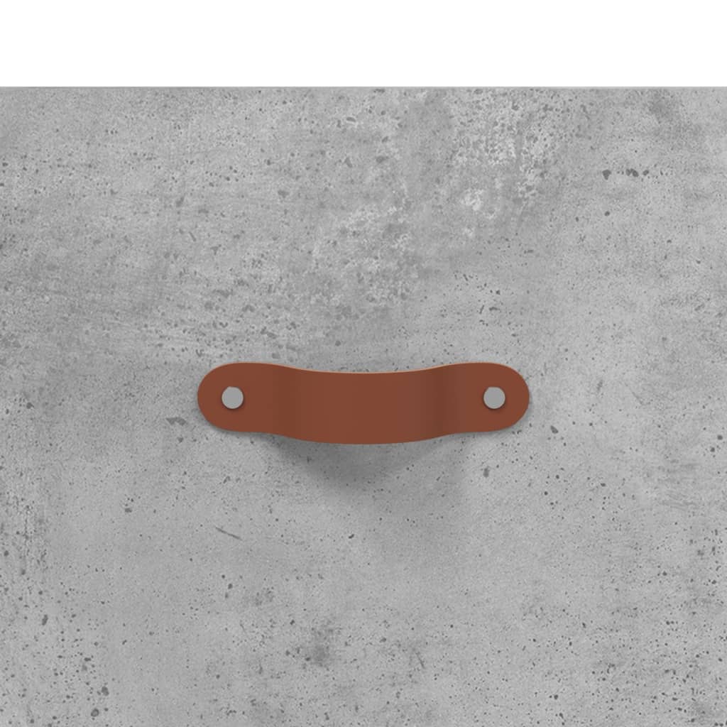 vidaXL Τραπεζάκια Σαλονιού 2 τεμ. Γκρι Σκυροδ. 50x50x40 εκ. Επεξ. Ξύλο