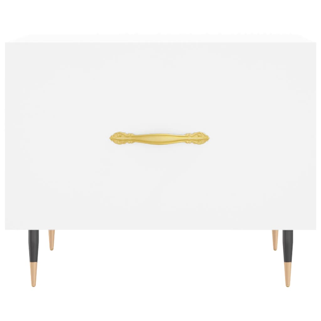 vidaXL Τραπεζάκι Σαλονιού Λευκό 50 x 50 x 40 εκ. από Επεξεργ. Ξύλο