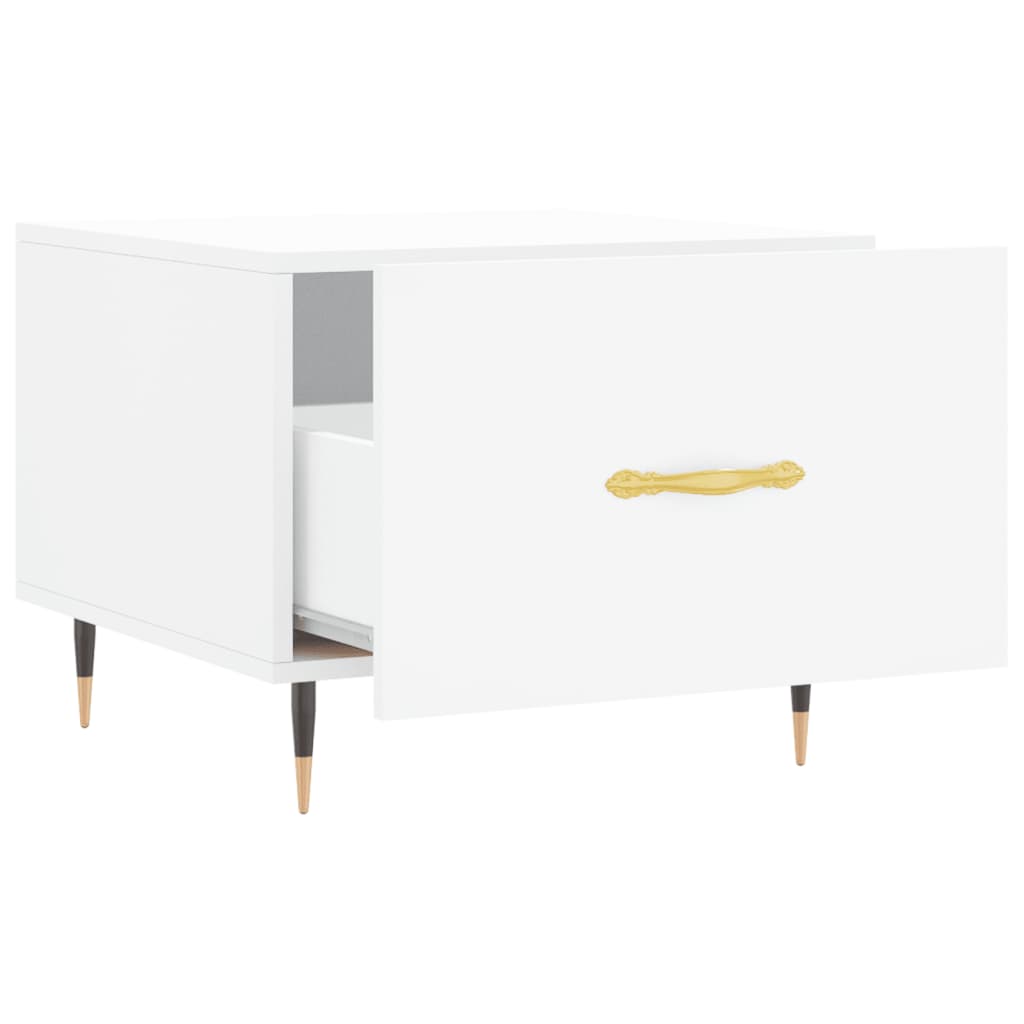 vidaXL Τραπεζάκι Σαλονιού Λευκό 50 x 50 x 40 εκ. από Επεξεργ. Ξύλο