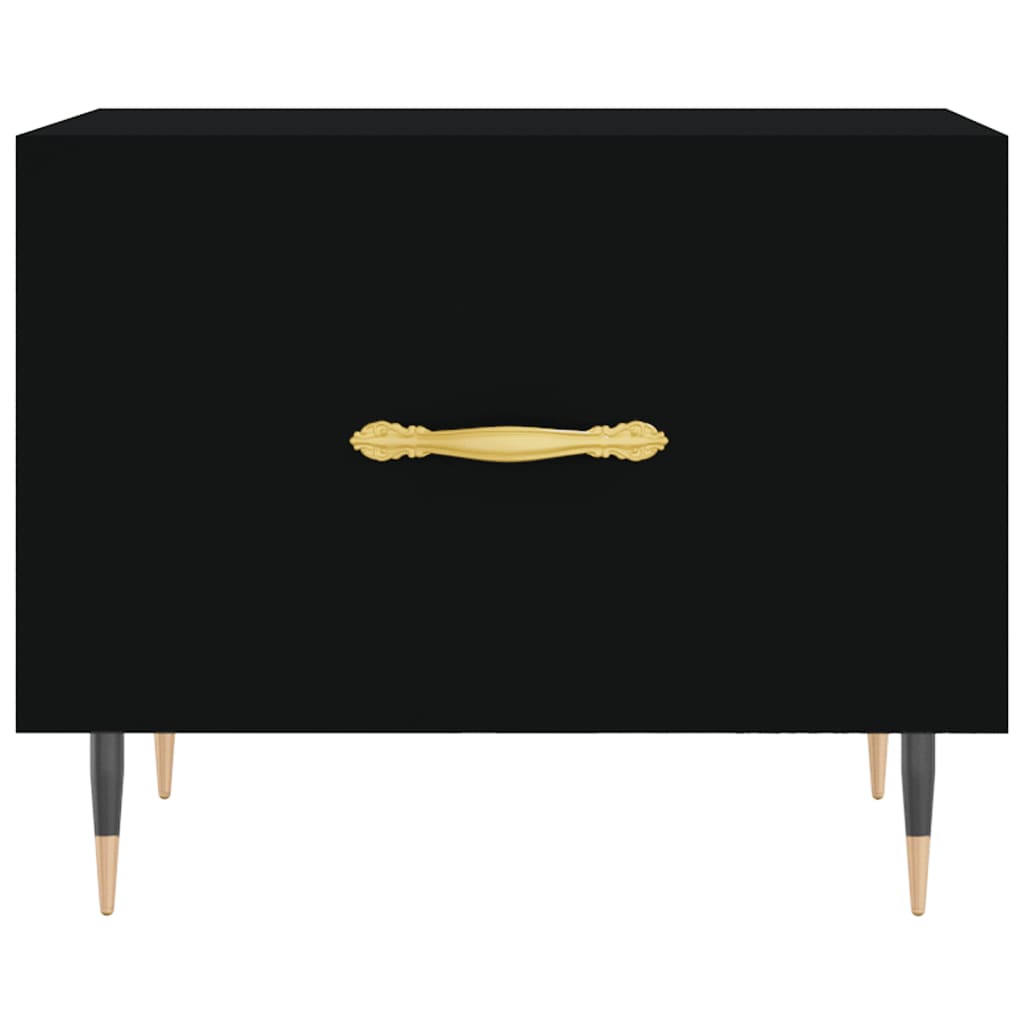 vidaXL Τραπεζάκια Σαλονιού 2 τεμ. Μαύρα 50x50x40 εκ. Επεξεργ. Ξύλο