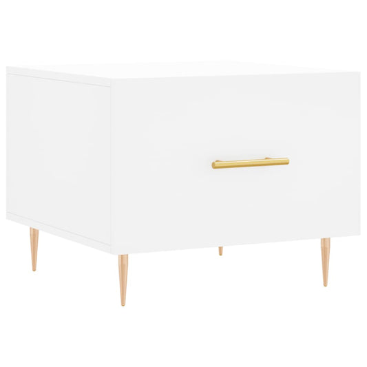 vidaXL Τραπεζάκι Σαλονιού Λευκό 50 x 50 x 40 εκ. από Επεξεργ. Ξύλο