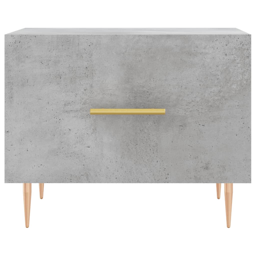 vidaXL Τραπεζάκι Σαλονιού Γκρι Σκυροδ. 50 x 50 x 40 εκ. Επεξεργ. Ξύλο