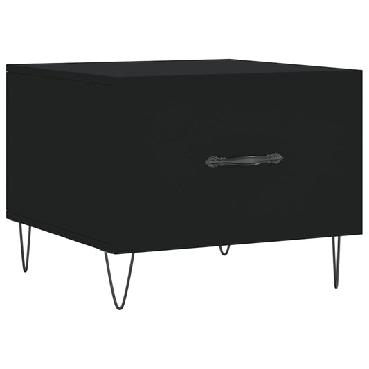 vidaXL Τραπεζάκι Σαλονιού Μαύρο 50x50x40 εκ. από Επεξεργασμένο Ξύλο