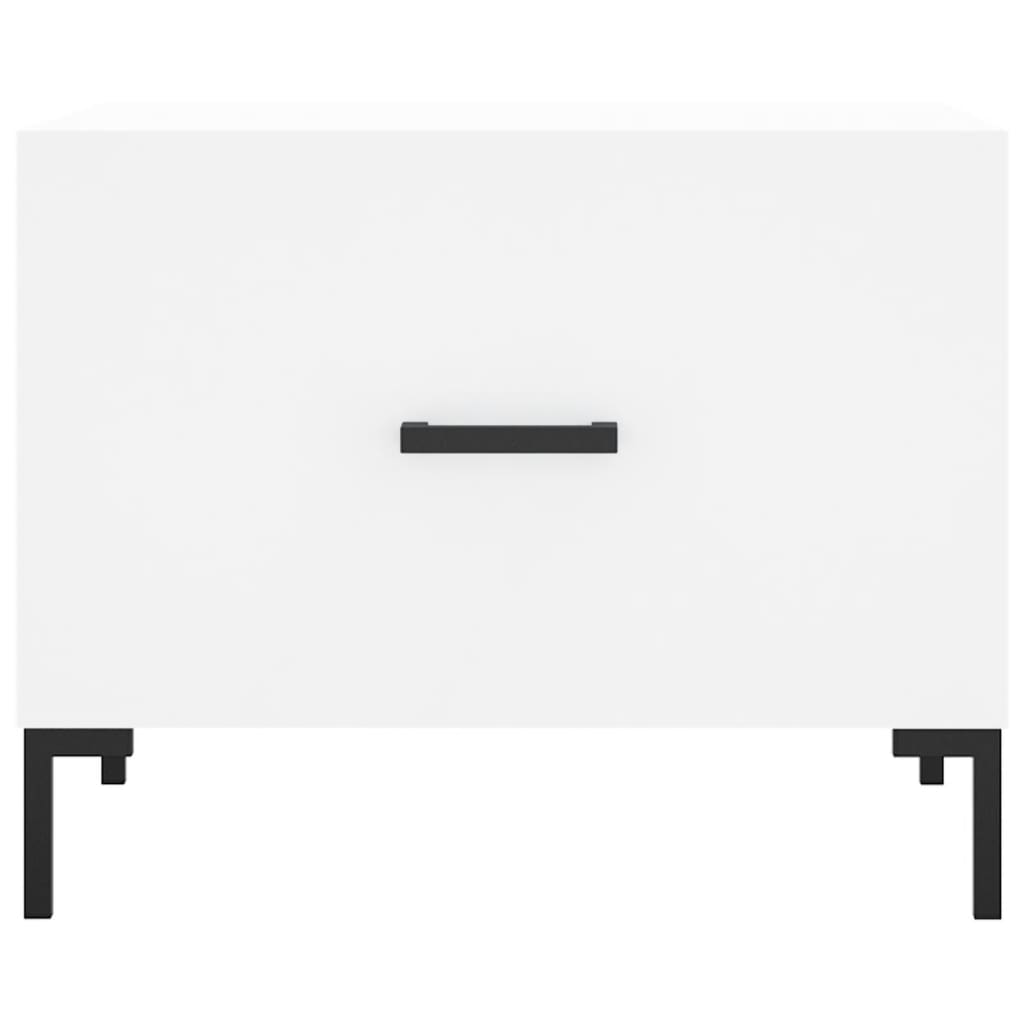 vidaXL Τραπεζάκι Σαλονιού Λευκό 50 x 50 x 40 εκ. από Επεξεργ. Ξύλο