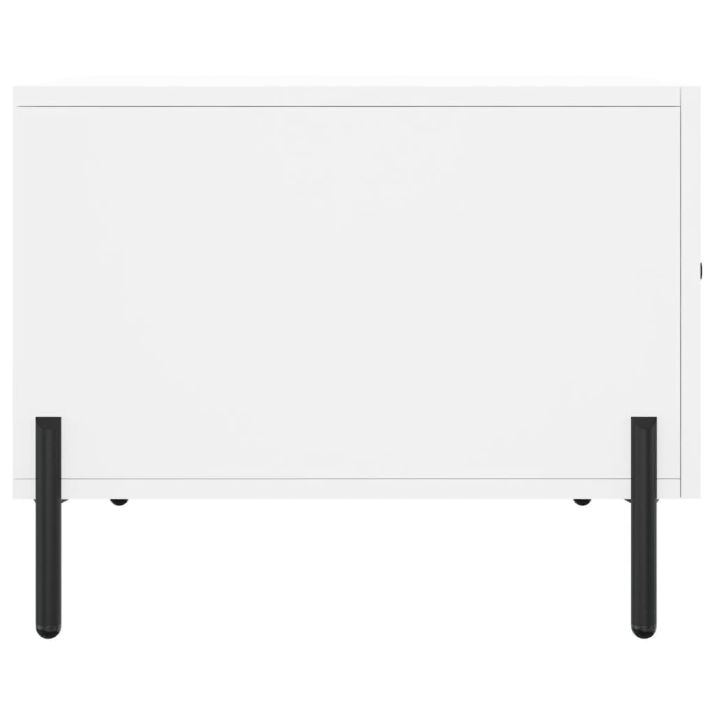 vidaXL Τραπεζάκια Σαλονιού 2 τεμ. Λευκά 50x50x40 εκ Επεξεργασμένο Ξύλο