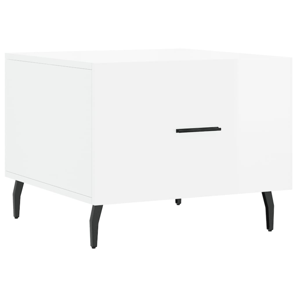 vidaXL Τραπεζάκια Σαλονιού 2 τεμ. Λευκά 50x50x40 εκ Επεξεργασμένο Ξύλο