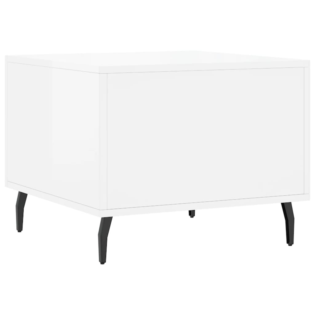 vidaXL Τραπεζάκια Σαλονιού 2 τεμ. Λευκά 50x50x40 εκ Επεξεργασμένο Ξύλο