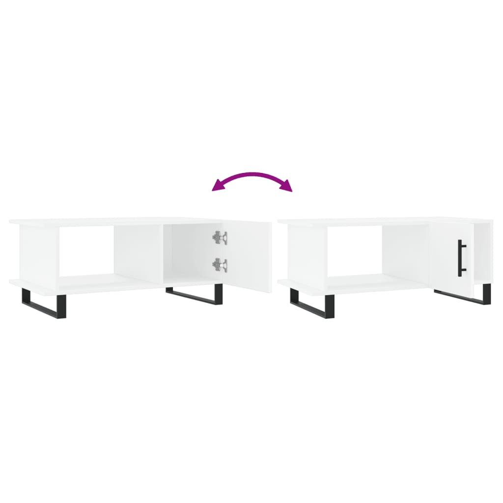 vidaXL Τραπεζάκι Σαλονιού Λευκό 90x50x40 εκ. Επεξεργασμένο Ξύλο