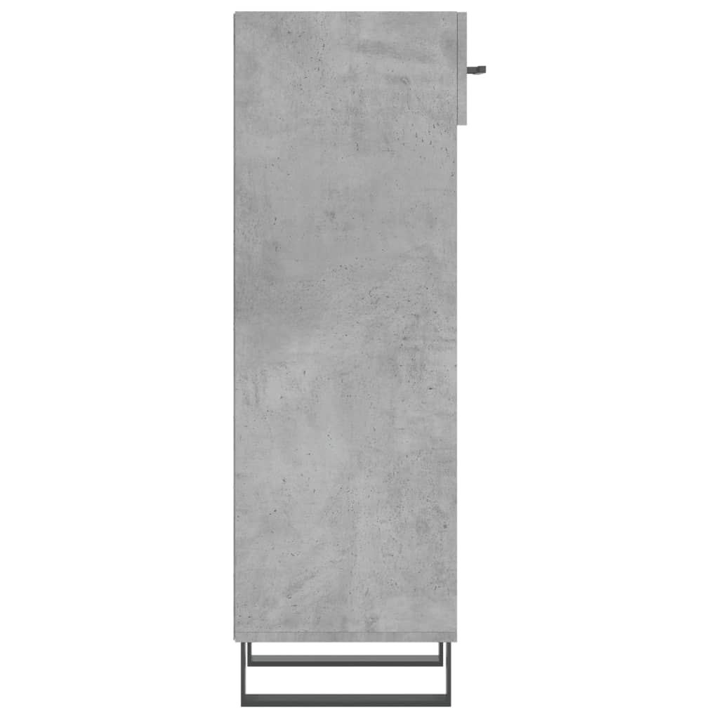 vidaXL Παπουτσοθήκη Γκρι Σκυροδέματος 30x35x105 εκ. Επεξεργασμένο Ξύλο