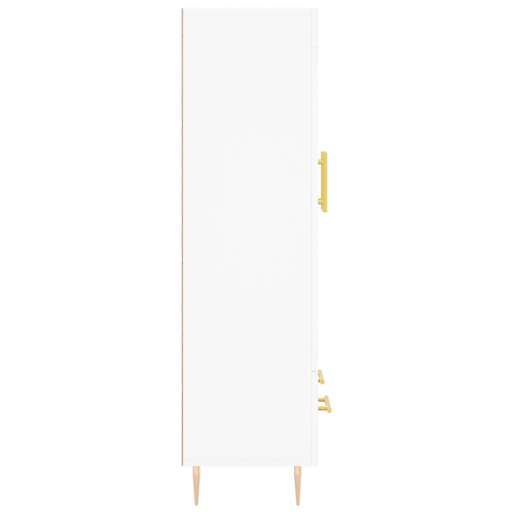 vidaXL Ντουλάπα Λευκή 69,5 x 31 x 115 εκ. από Επεξεργασμένο Ξύλο