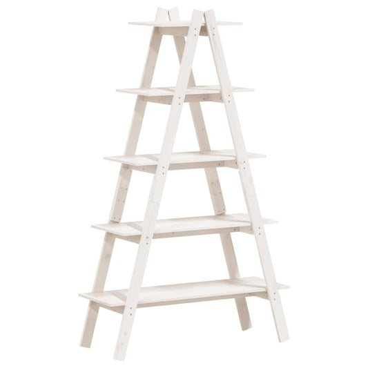 vidaXL Ραφιέρα 5 Επιπέδων Σχήμα Α 110x40x180,5 εκ. Μασίφ Ξύλο Πεύκου