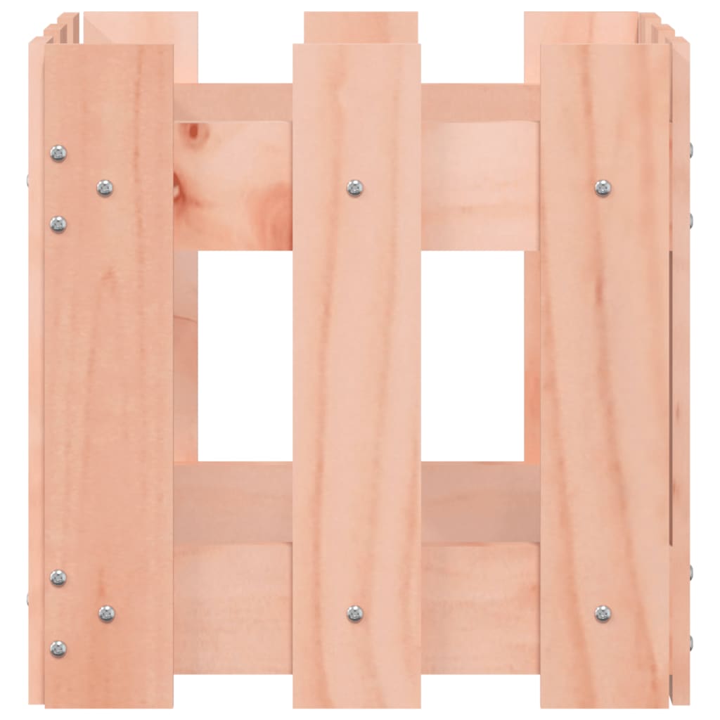 vidaXL Ζαρντινιέρα με Σχ. Φράχτη 30x30x30 εκ. Μασίφ Ξύλο Ψευδοτσούγκας