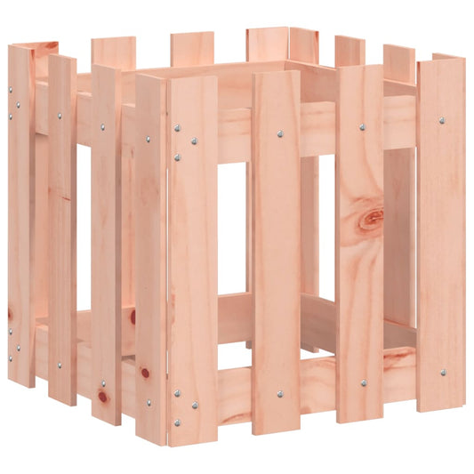 vidaXL Ζαρντινιέρα με Σχ. Φράχτη 40x40x40 εκ. Μασίφ Ξύλο Ψευδοτσούγκας