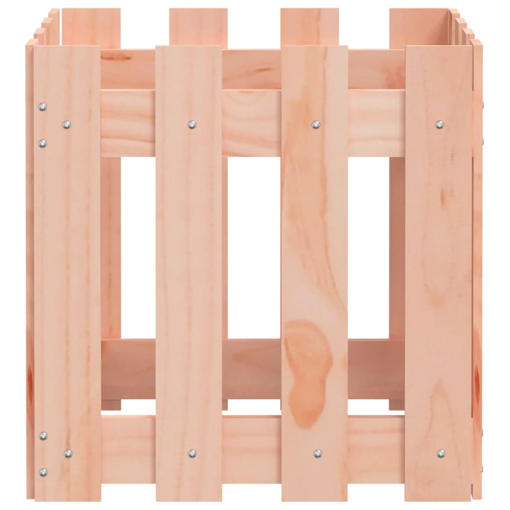 vidaXL Ζαρντινιέρα με Σχ. Φράχτη 40x40x40 εκ. Μασίφ Ξύλο Ψευδοτσούγκας
