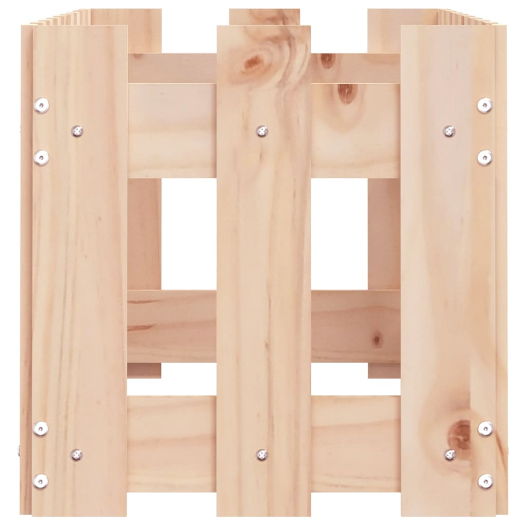 vidaXL Ζαρντινιέρα Υπερυψωμένη Σχ Φράχτη 100 x 30 x 30 εκ. Μασίφ Πεύκο