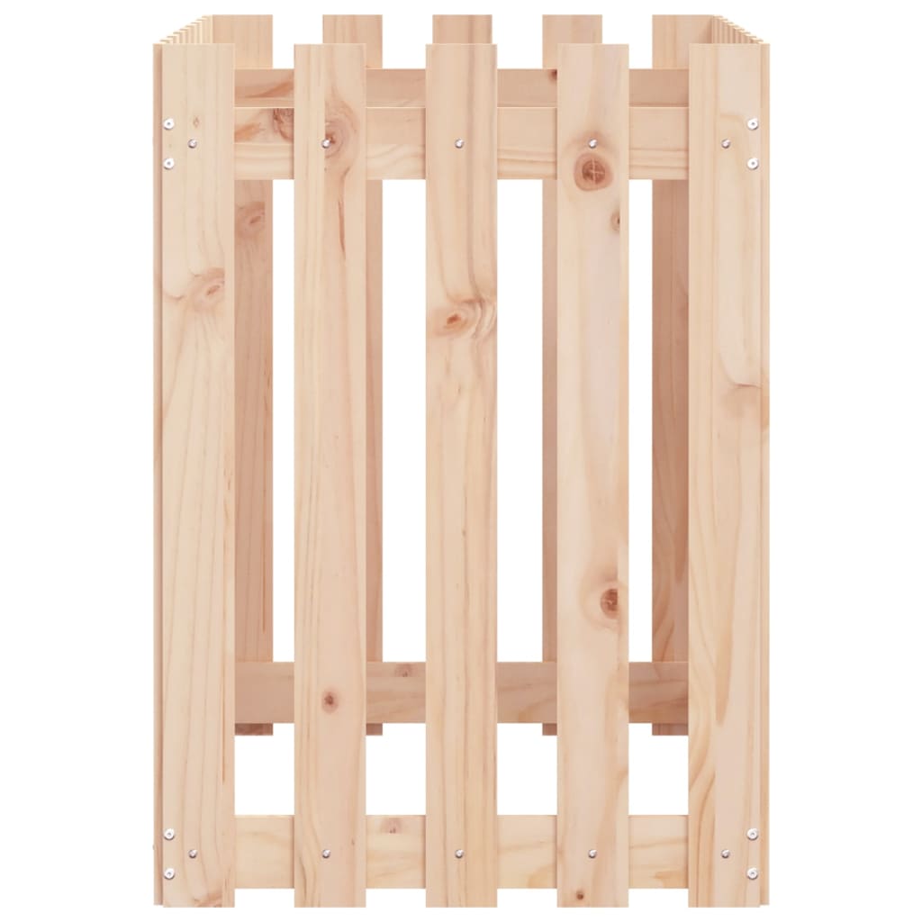 vidaXL Ζαρντινιέρα Υπερυψωμένη Σχ Φράχτη 100 x 50 x 70 εκ. Μασίφ Πεύκο