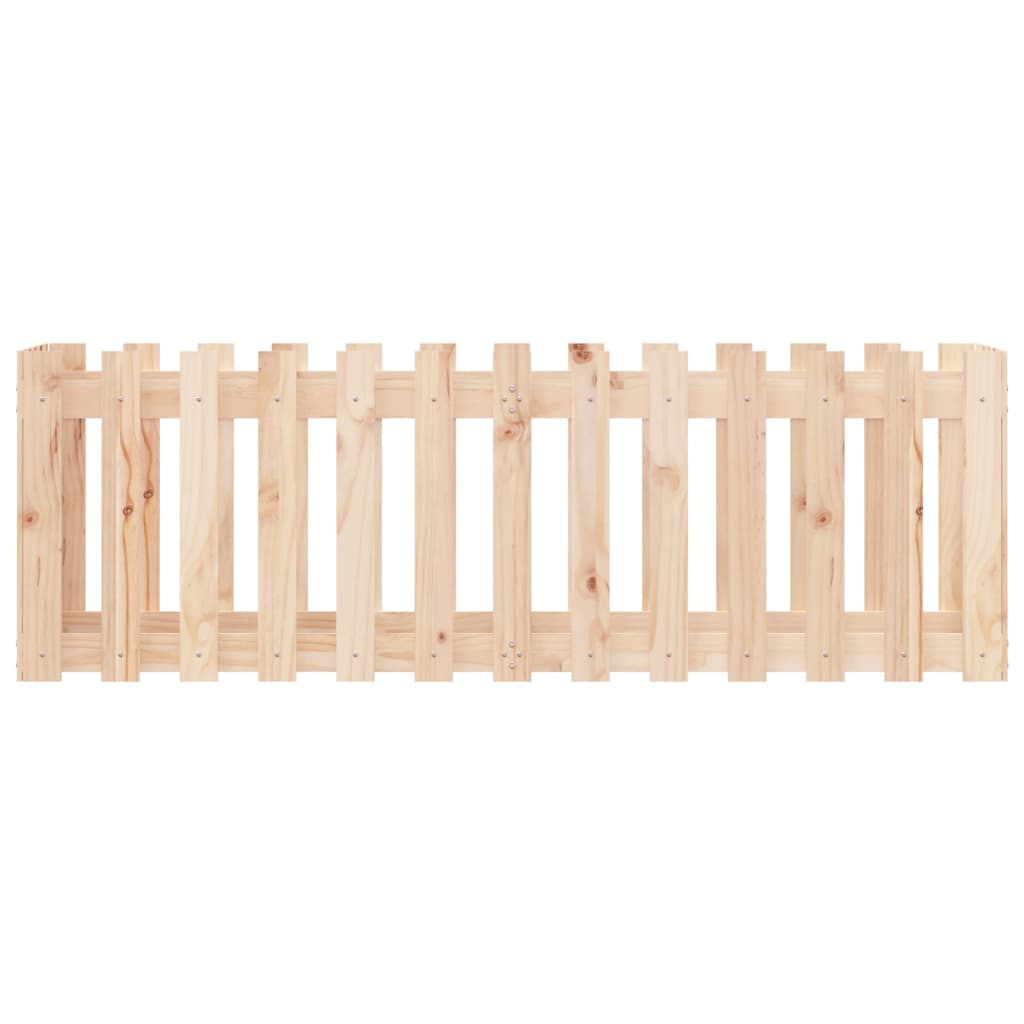 vidaXL Ζαρντινιέρα Υπερυψωμένη Σχ Φράχτη 150 x 50 x 50 εκ. Μασίφ Πεύκο