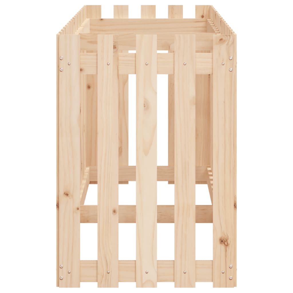 vidaXL Ζαρντινιέρα Υπερυψωμένη Σχ Φράχτη 200 x 50 x 70 εκ. Μασίφ Πεύκο