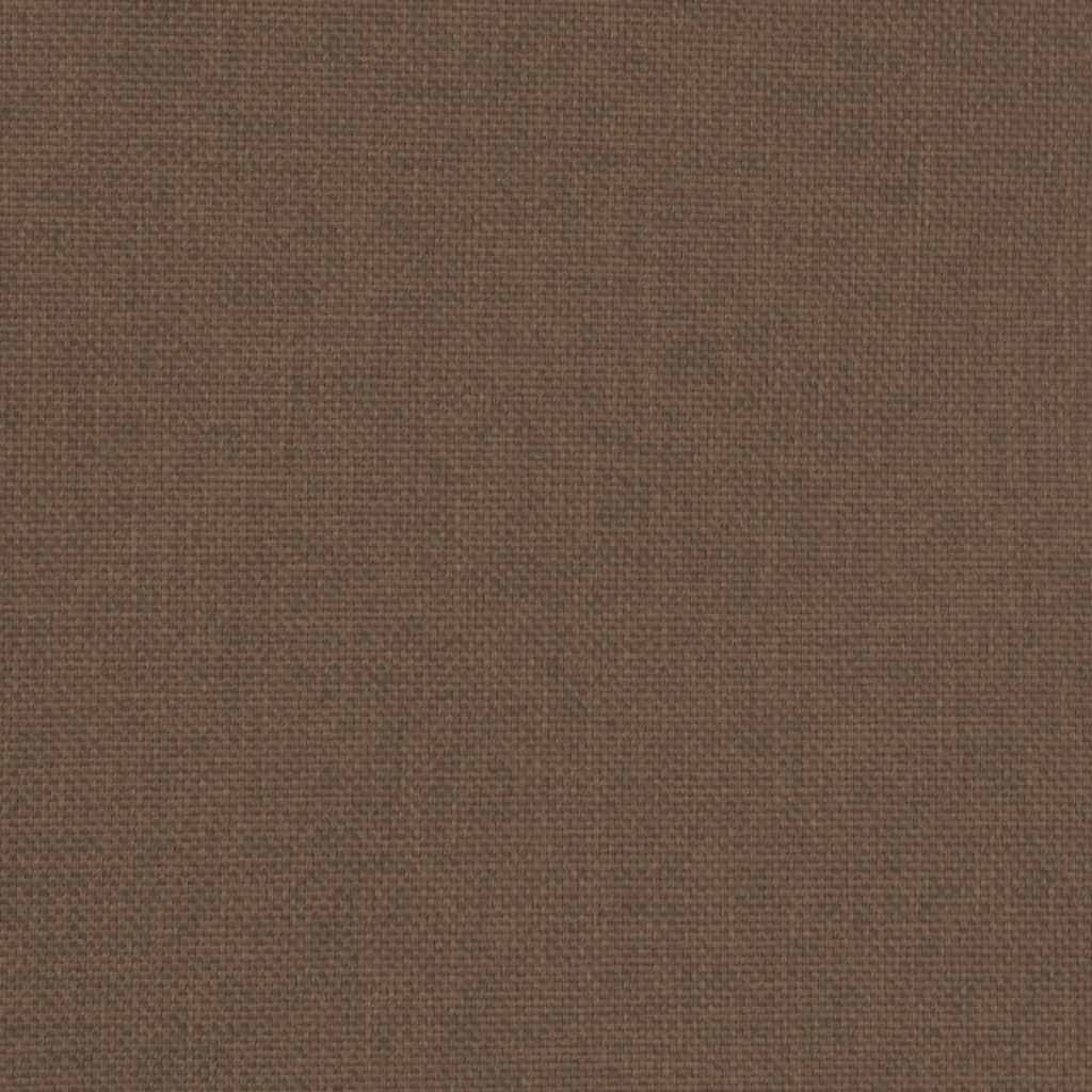 vidaXL Πολυθρόνα Μπάρελ Καφέ Υφασμάτινη με Υποπόδιο