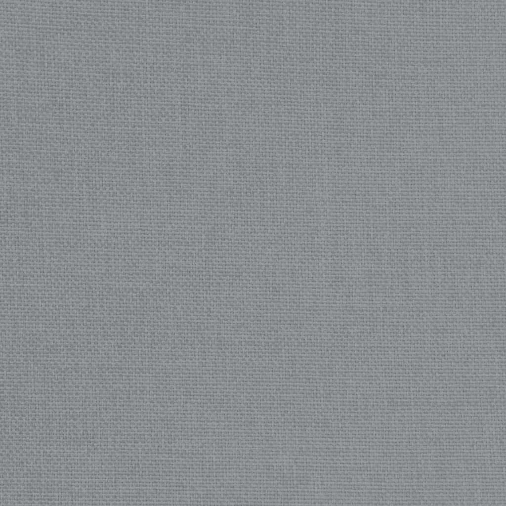 vidaXL Πολυθρόνα Μπάρελ με Υποπόδιο Ανοιχτό Γκρι Υφασμάτινη