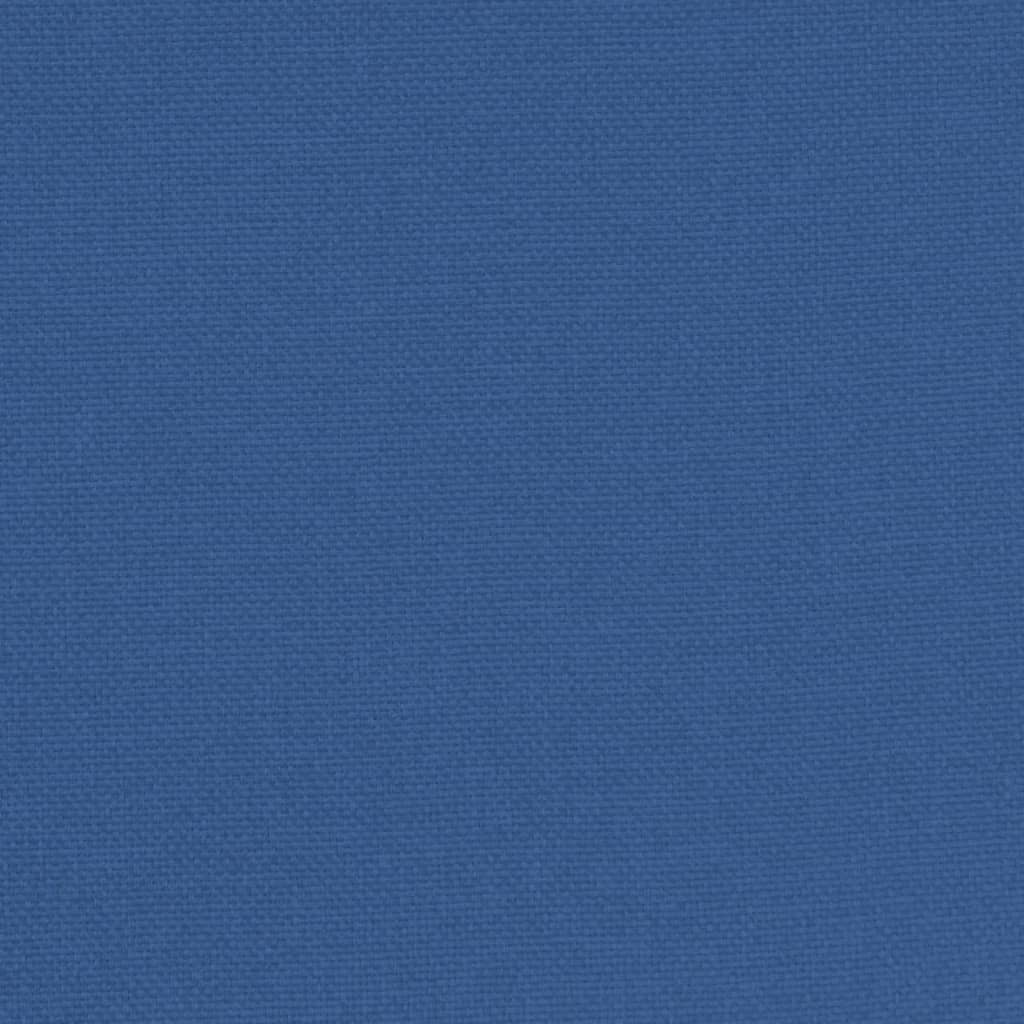 vidaXL Πολυθρόνα Μπάρελ Μπλε Υφασμάτινη με Υποπόδιο