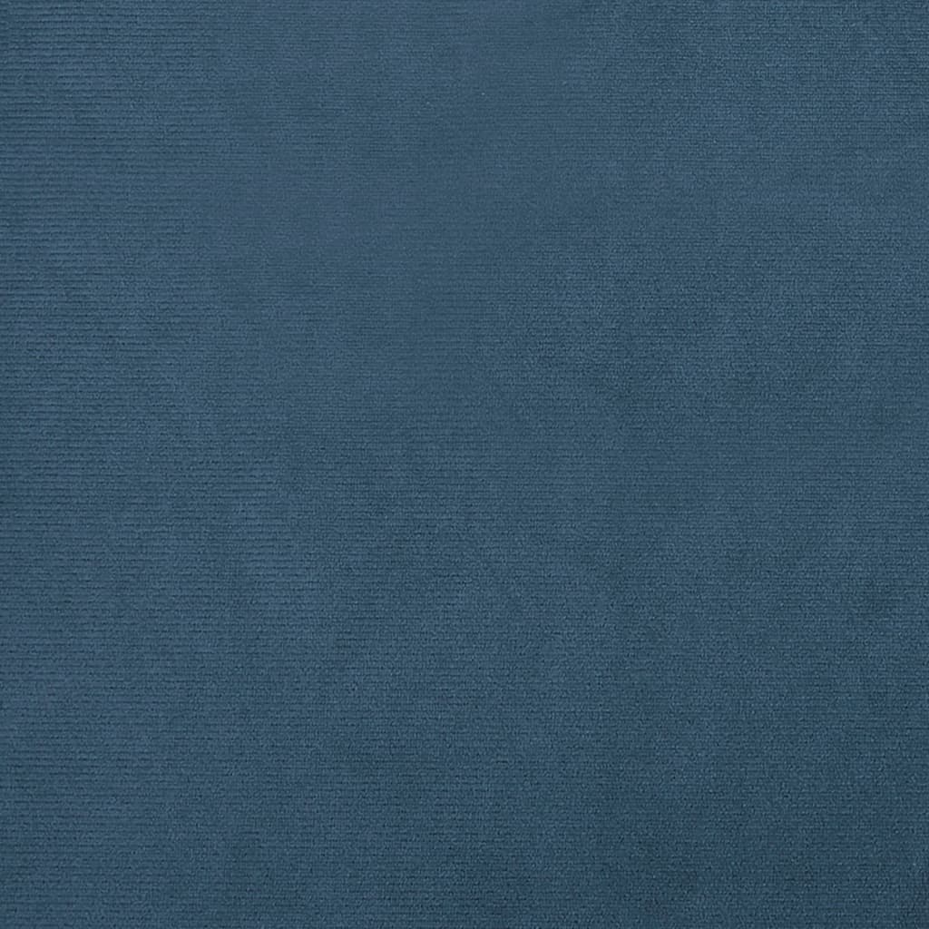 vidaXL Πολυθρόνα Μπάρελ Σκούρο Μπλε Βελούδινη