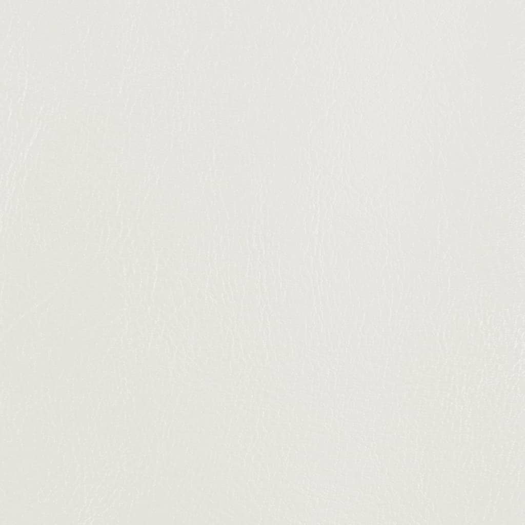 vidaXL Πολυθρόνα Μπάρελ με Υποπόδιο Λευκή από Συνθετικό Δέρμα