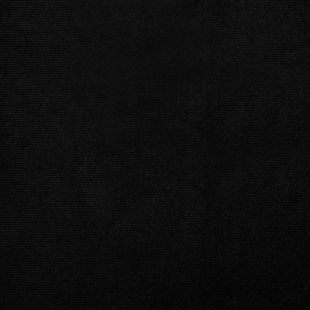 vidaXL Πολυθρόνα Μπάρελ Μαύρη Βελούδινη