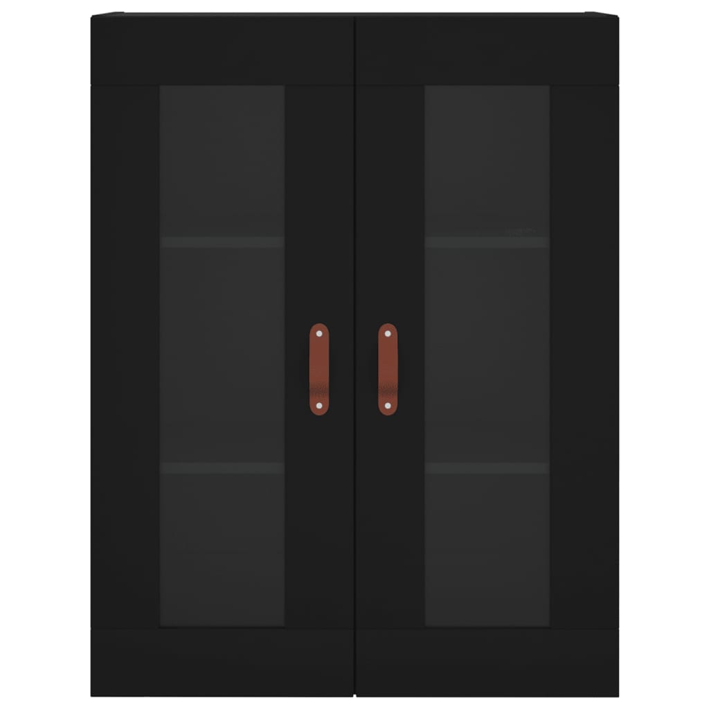 vidaXL Ντουλάπι Τοίχου Μαύρο 69,5 x 34 x 90 εκ.