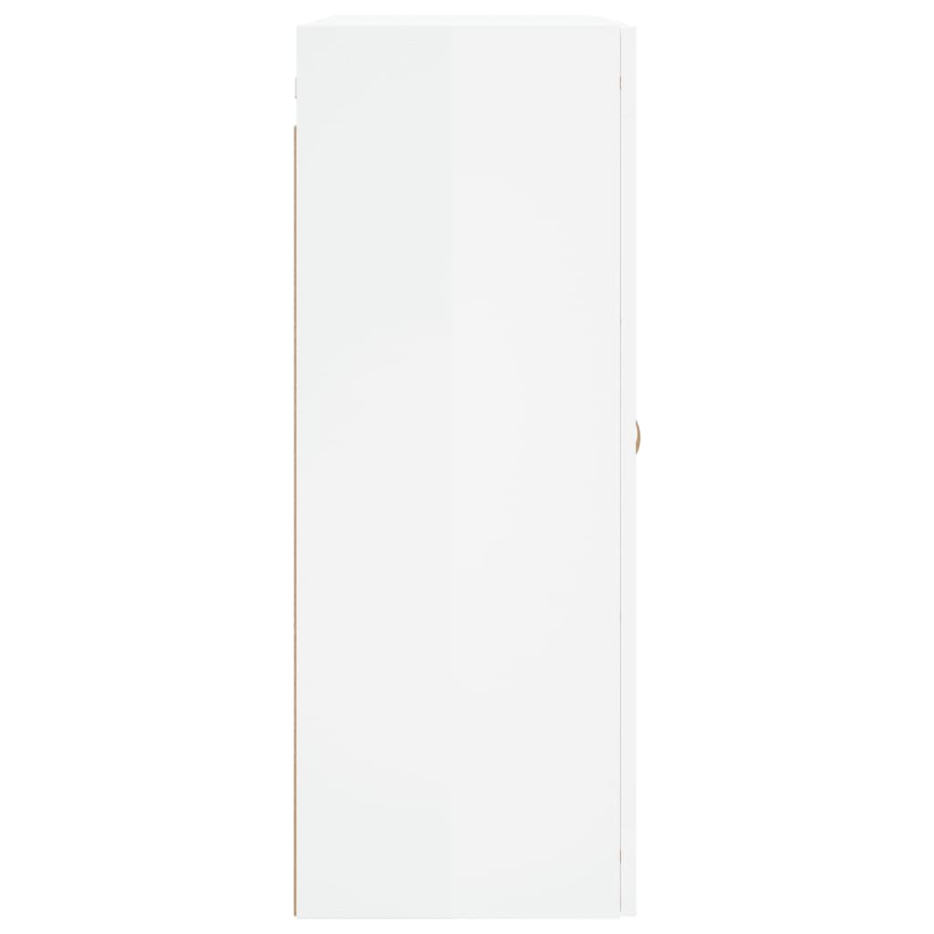 vidaXL Ντουλάπι Τοίχου Γυαλιστερό Λευκό 69,5 x 34 x 90 εκ.